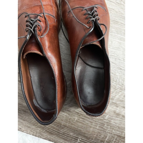 Allen Edmonds Delray Blucher Dress Shoe Walnut Brown 395 Retail Size Mens 12 C